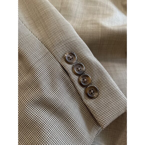 Chaps Ralph Lauren tan wool cashmere suit jacket and pants size 46R - Picture 8 of 8